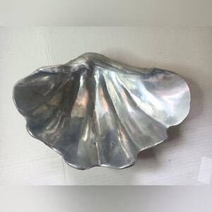 VTG Arthur Court 1977 Large Clamshell Aluminum Serving Bowl Rare EUC